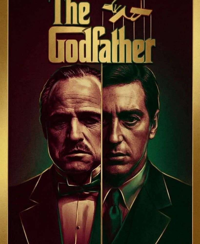 Affiche The Godfather encadrée dans le salon